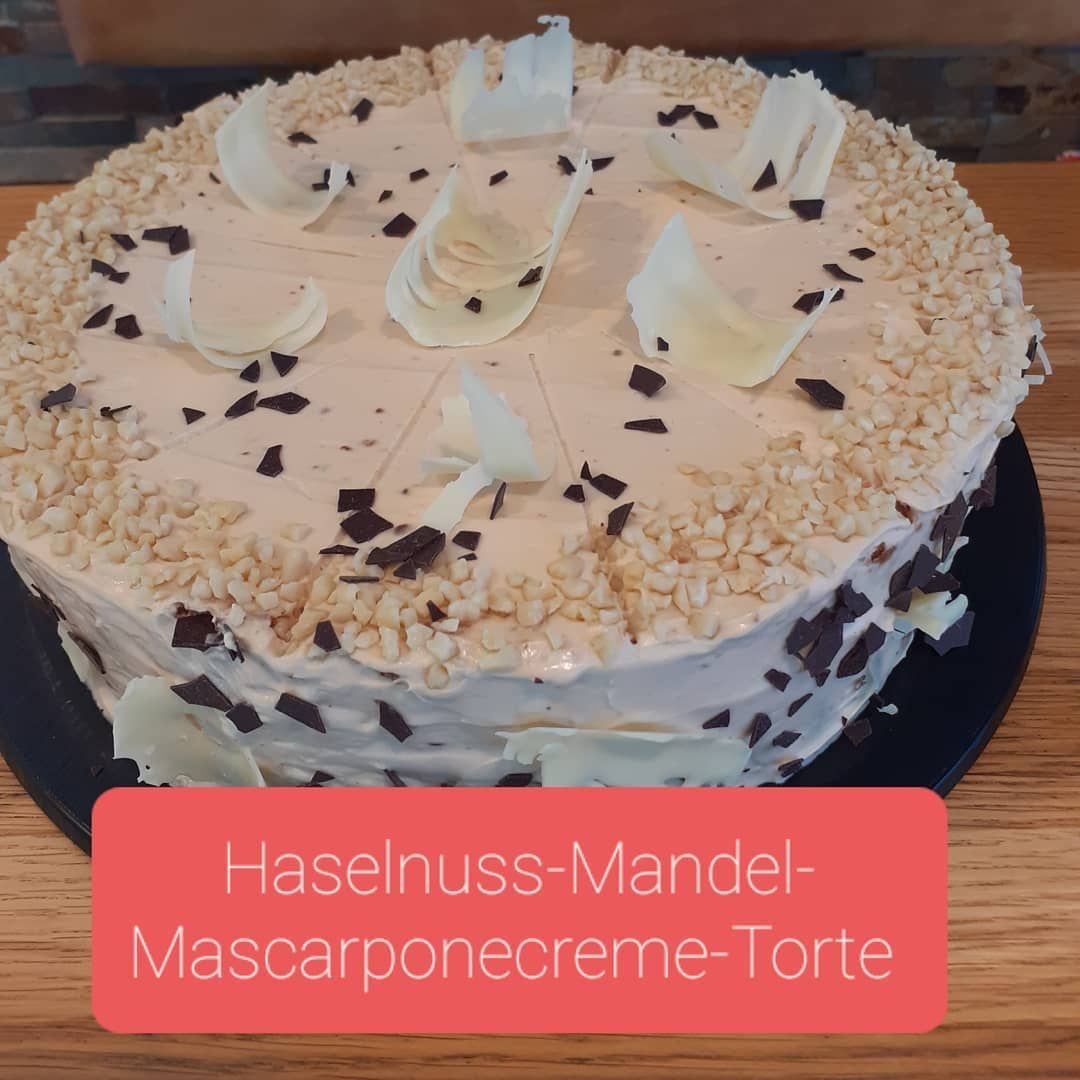 Haselnuss Mandel-Mascarponecreme Torte