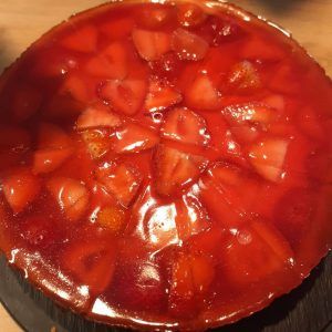 Käsekuchen Erdbeere
